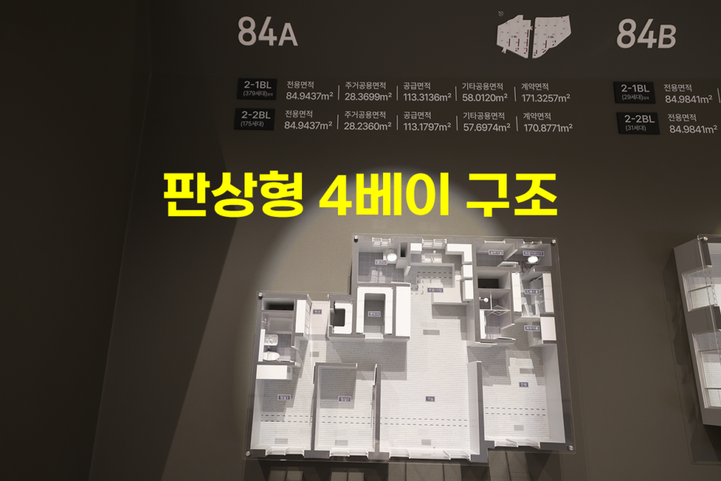 아파트 남서향 남동향 차이 그리고 판상형과 타워형 4 판상형 4베이 구조 - 광주 중앙공원 롯데캐슬 시그니처 84A타입