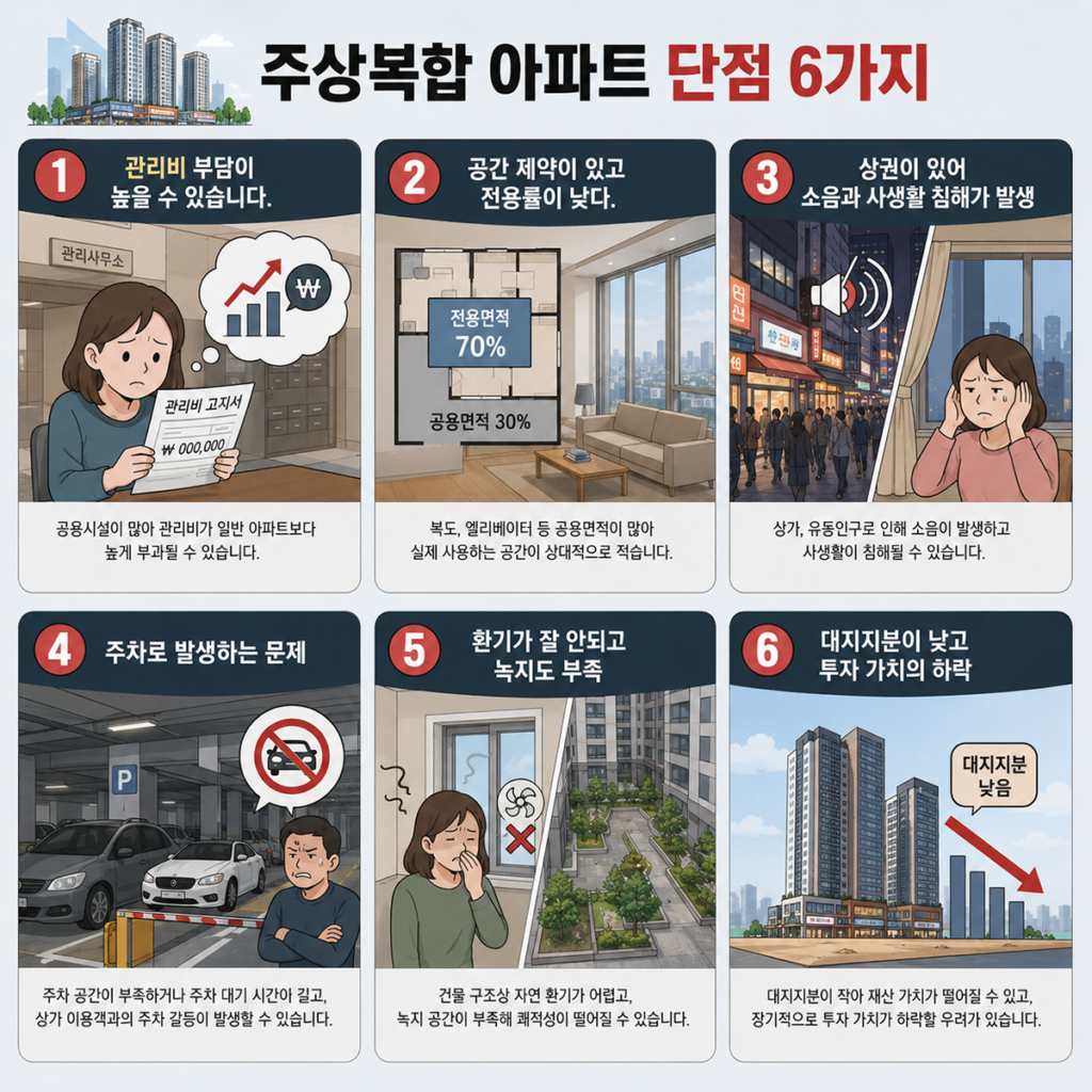 주상복합 아파트 장단점 6가지 주상복합 아파트 단점 6가지